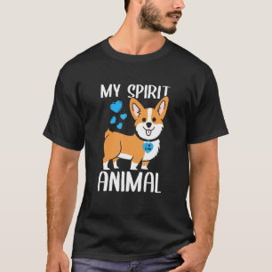 Herren Mein Seelen-Tier Corgi Hund Ich Liebe Papa T-Shirt