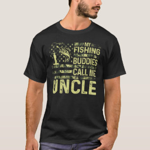 Herren Meine Angelkollegen Nennen Mich Onkel Usa P T-Shirt