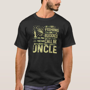 Herren Meine Angelkollegen Nennen Mich Onkel Usa P T-Shirt