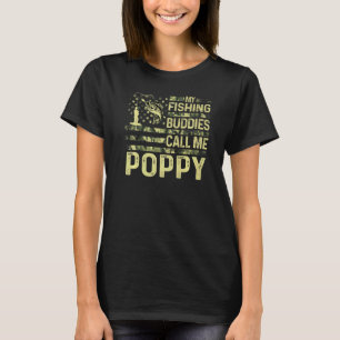 Herren Meine Angelkollegen nennen mich Poppy Usa P T-Shirt