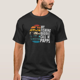 Herren Meine Angelkumpels nennen mich Papps Angler T-Shirt