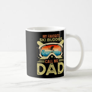 Herren Meine Lieblings-Ski-Kumpels nennen mich Pap Kaffeetasse