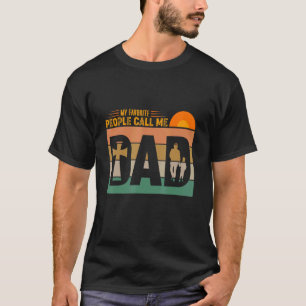 Herren Meine Lieblingsmenschen Nennen Mich Papa Vi T-Shirt