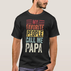 Herren Meine Lieblingsmenschen Nennen Mich Papa Vi T-Shirt