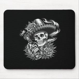 Herren Mexiko Vintage-Skelett Dia De Los Muertos Mousepad