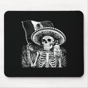 Herren Mexiko Vintage Skelett Dia De Los Muertos Mousepad