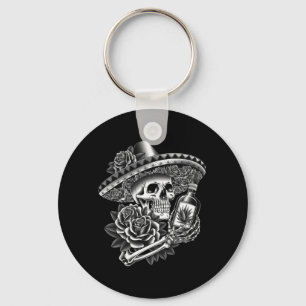 Herren Mexiko Vintage Skelett Dia De Los Muertos Schlüsselanhänger