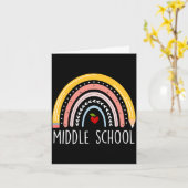 Herren Mittelschullehrer Schüler Team Mitte Karte (Gelbe Blume)