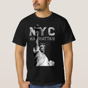 Herren Modern Tee Liberty Statue Nyc Manhattan