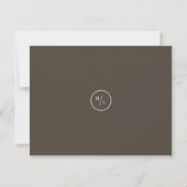Herren-Monogramm Mitteilungskarte (Rückseite)