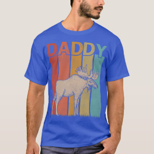 Herren-Moose Retro-Stil Vintage-Daddy-Grafik Vater T-Shirt