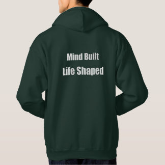 Herren Motivations-Hoodie Mind Built. Life Shaped Hoodie