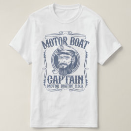 Herren Motorboot Kapitän Shirt