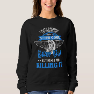 Herren Motorrad Dad Motorbike Grafik Biker Dad Sweatshirt