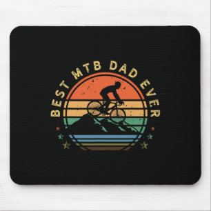 Herren Mountainbike-Fan Retro-Radfahrer Papa Vinta Mousepad