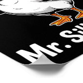 Herren Mr Silly Goose Bridge wird Hochzeitsfeier Poster (Ecke)