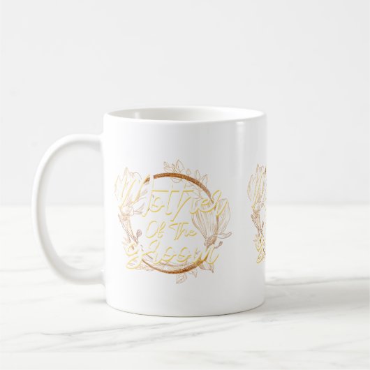 Herren Mutter des Bräutigams Junggesellinnenabschi Kaffeetasse (Links)