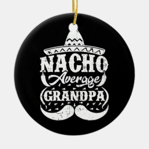 Herren Nacho Durchschnittlicher Opa Mexikanischer Keramik Ornament