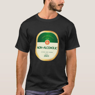 Herren Nicht Alkoholisches Nüchternheit Suchtfrei  T-Shirt