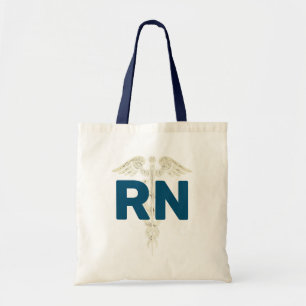 Herren Nursing RN Caduceus Symbol Navy Blue Tragetasche