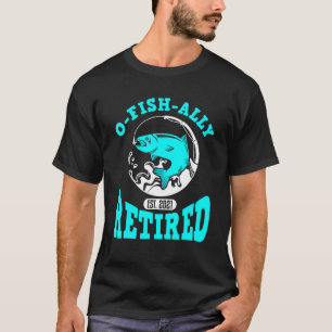Herren O-Fish-Ally Ruhestand Est2021 Renten Ruhest T-Shirt