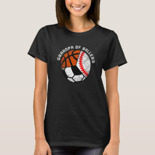 Herren Opa der Ballspieler Baseball Fußball Baske T-Shirt