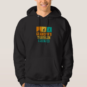 Herren Opa Triathlon Cheer Team Triathlon Triat Hoodie