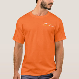 Herren Orange Offiziell Sighted Moon Logo T-Shirt