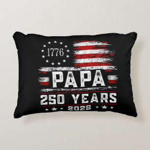 Herren Papa Amerikanische Flagge 250 Jahre 4. Juli Dekokissen