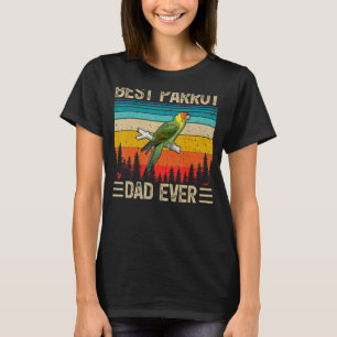 Herren Papagei Vogel Vintage Bester Papagei Papa T-Shirt