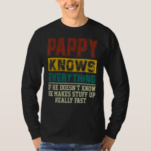 Herren Pappy weiß alles Vintage Pappy Papa Fett T-Shirt