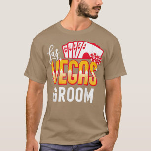 Herren passende Las Vegas Hochzeit Braut und Bräut T-Shirt