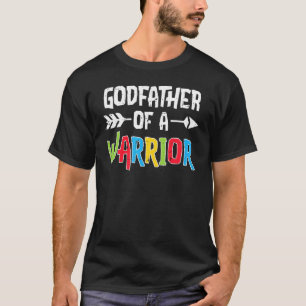 Herren Pate eines Kriegers Autismus-Bewusstsein Fa T-Shirt