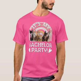 Herren Peinliche Junggesellenparty Trauzeuge Rosa T-Shirt