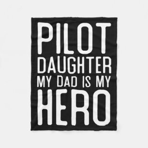 Herren Pilot Tochter Vater Ist Held Geschenk Pilot Fleecedecke