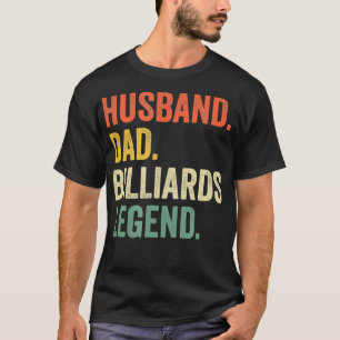 Herren Pool Spieler Lustiger Ehemann Vater Billard T-Shirt