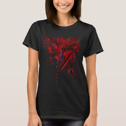 Herren Problem Gelöst T-Shirt Blutiger Horror Zomb (Vorderseite)