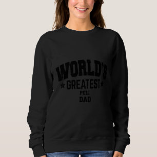 Herren Puli Hund Papa   Sweatshirt
