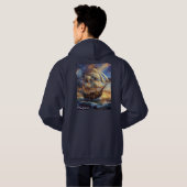 Herren Pullover Hoodie für Erwachsene (Schwarz voll)