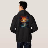 Herren Pullover Hoodie für Erwachsene (Schwarz voll)