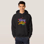 HERREN-PULLOVER-HOODIE MIT FARBSPLATTER-LESSONEN  HOODIE (Vorne ganz)