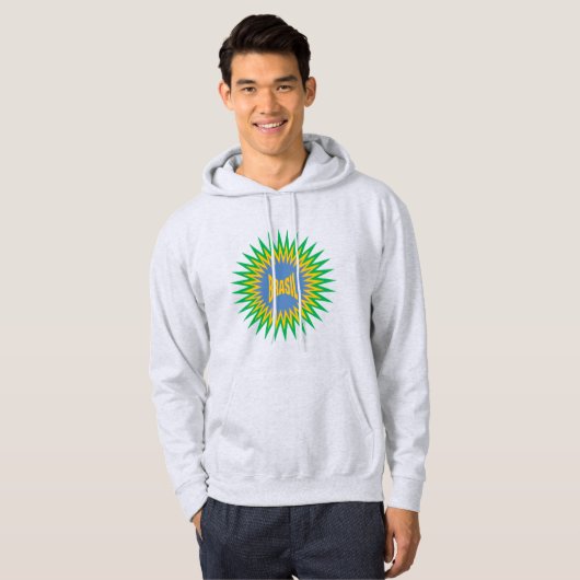 Herren Pullover Kapuzenpullover asche SONNE BRAS (Vorne ganz)