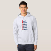 Herren Pullover Kapuzenpullover aschgrau KALIFORNI (Vorne ganz)