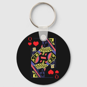 Herren Queen Of Heart Damenkleidung Geschenk für Schlüsselanhänger