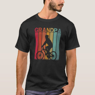 Herren Radfahren Retro Stil Vintage Opa Grafik F T-Shirt