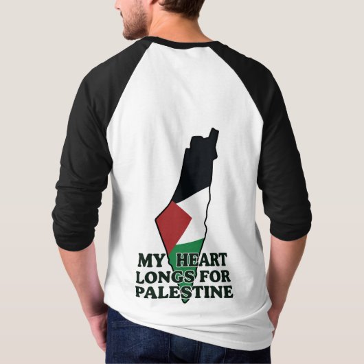 Herren-Raglan-Baseball-T-Shirt mit doppelseitigem T-Shirt (Rückseite)