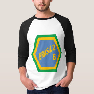 Herren Raglan T-Shirt mit Ärmeln BRASIL 26