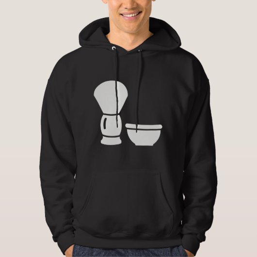 Herren Rasierpinsel-Schale Hoodie (Vorderseite)