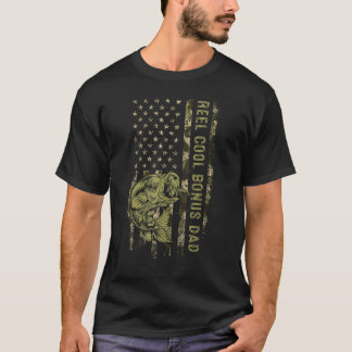 Herren Reel Cool Bonus Dad Tarnung Amerikanische F T-Shirt