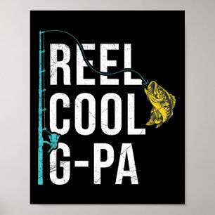 Herren Reel Cool G-Pa Angel-Shirt Lustiges Opa Vat Poster